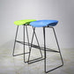 Contemporary Metal Counter Stool Plastic Low Back Furniture with Iorn 4 Legs