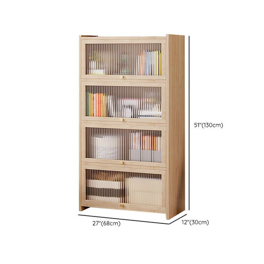 Natural Contemporary Cabinet, Solid Wood Accent Cabinet with Doors Clearhalo 'Cabinets & Chests' 'cabinets_chests' 'furn' 'furn_cabinets_chests' 'Furniture' 'Living Room Furniture' 1200x1200_0c0721ee-c2ba-4086-b874-69063af9d3db