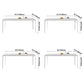 Modern Rectangle Dining Table Sintered Stone Dining Table with 4 White Legs for Home Kitchen Dinner Clearhalo ' dining_table' 'Dining Tables & Seating' 'Dining Tables' 'Furniture' 'furniture_dining_table' 'Kitchen & Dining Furniture' 'kitchen&dining_furn' 'kitchen' 'kitchen_dining_table' 1200x1200_0c075c53-2cc7-4184-817d-3ddce9dfba80