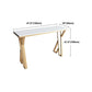White Glam Style Bar Table in Faux Marble and Metal Bar Table for Dining Room Clearhalo 'Bar Furniture' 'Bar Tables' 'bar_tables' 'furn' 'furn_bar_tables' 'Furniture' 'furniture_bar_tables' 'Kitchen & Dining Furniture' 1200x1200_0c08c21e-8a60-4827-9b0a-6b4c4dc40b4c