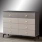 Eigentijdse borsthout opbergkast dressoir met zachte close laden