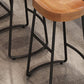 Modern Bar Height Pub Table Solid Wood Top Pub Table with Black Base Clearhalo 'Bar Furniture' 'Bar Tables' 'bar_tables' 'furn' 'furn_bar_tables' 'Furniture' 'Kitchen & Dining Furniture' 1200x1200_0c097312-3498-47a7-91a9-01865a9b16e4
