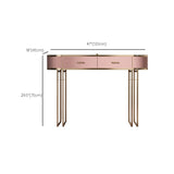 29.52 "Altura Top de pizarra rosa con tocador de maquillaje de cajones