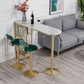 Table de bar d'intérieur spécialisée, table de pub moderne blanche avec rangement en métal