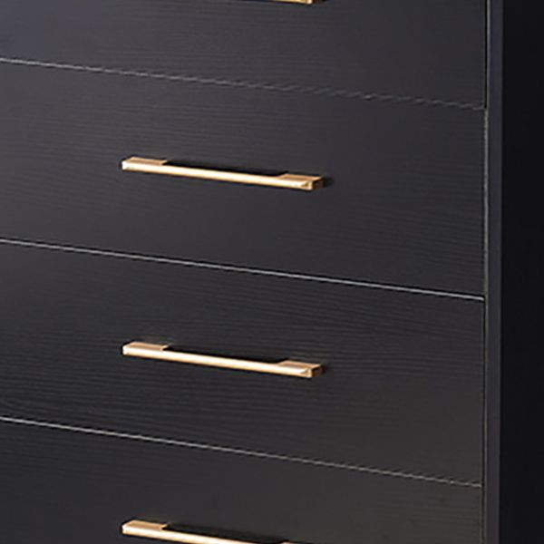 White / Black Storage Chest 16" W Vertical Lingerie Chest for Bedroom