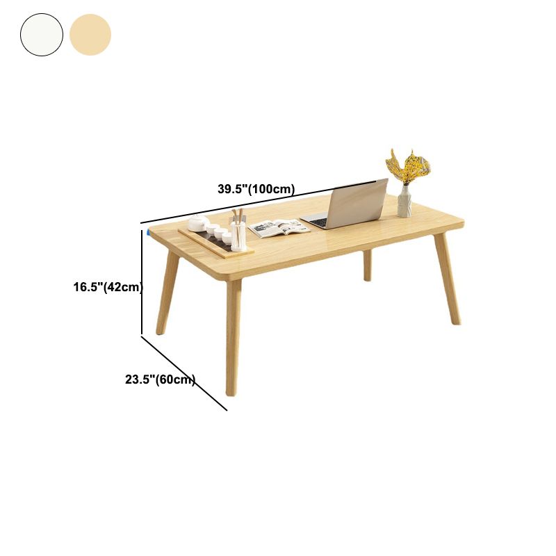 16.5 "lange 4 poten natuurlijke/ witte rechthoekige houten tafelblad salontafel