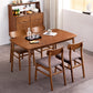 Modern Style Rectangle Dining Room Table Set Solid Wood Top Dinette Set with 4 Legs Table Clearhalo 'Dining Room Sets' 'Dining Tables & Seating' 'dining_room_set' 'furn' 'furn_dining_room_set' 'Furniture' 'furniture_dining_room_set' 'Kitchen & Dining Furniture' 'kitchen&dining_furn' 'kitchen' 1200x1200_0c163803-4351-4b83-81b5-da3c5117666d