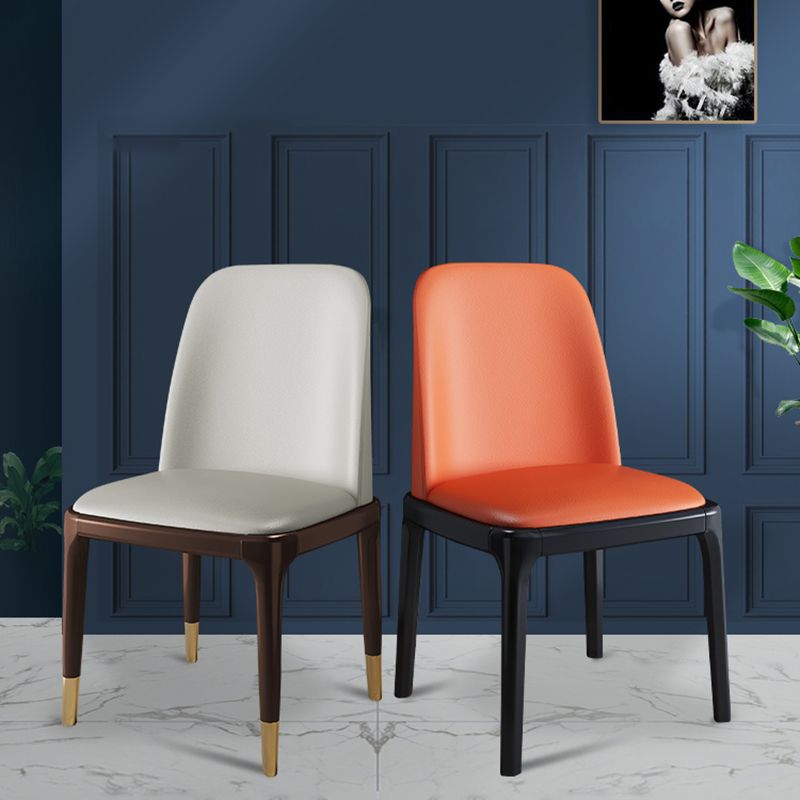 Scandinavian Rubberwood Chairs Set Solid Back Side Dining Chair (Set of 2) Clearhalo ' kitchen&dining_furn' 'Dining Chairs' 'Dining Tables & Seating' 'dining_chair' 'furn' 'furn_dining_chair' 'Furniture' 'furniture_dining_chair' 'Kitchen & Dining Furniture' 'kitchen' 1200x1200_0c16c92d-3a7a-4d3a-b0ce-beb7e614168c