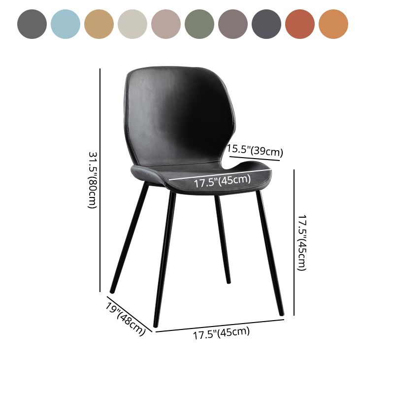 Contemporary Home Upholstered Side Chair Matte Finish Wingback Dining Chair Clearhalo ' kitchen&dining_furn' 'Dining Chairs' 'Dining Tables & Seating' 'dining_chair' 'furn' 'furn_dining_chair' 'Furniture' 'furniture_dining_chair' 'Kitchen & Dining Furniture' 'kitchen' 1200x1200_0c176caa-ad97-4df1-a938-afff51a9f22d