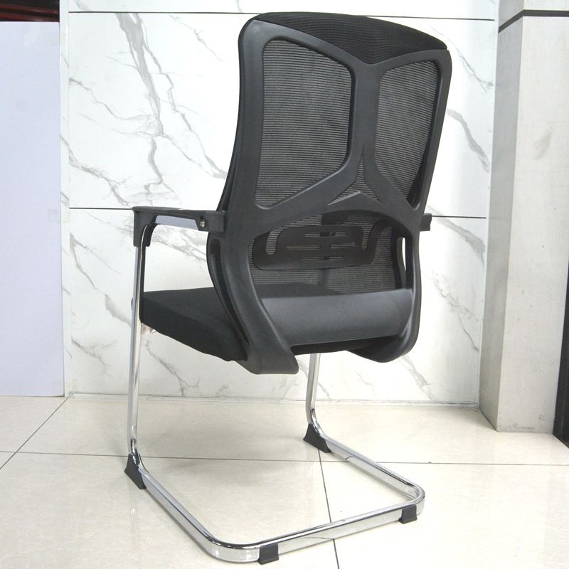 Arms Included Office Chair Contemporary Chrome Frame Desk Chair Clearhalo 'furn' 'furn_office_chair' 'Furniture' 'Office Chairs' 'Office Furniture' 'office_chair' 1200x1200_0c1877ce-d56e-4ed1-bd1e-a513520875b1