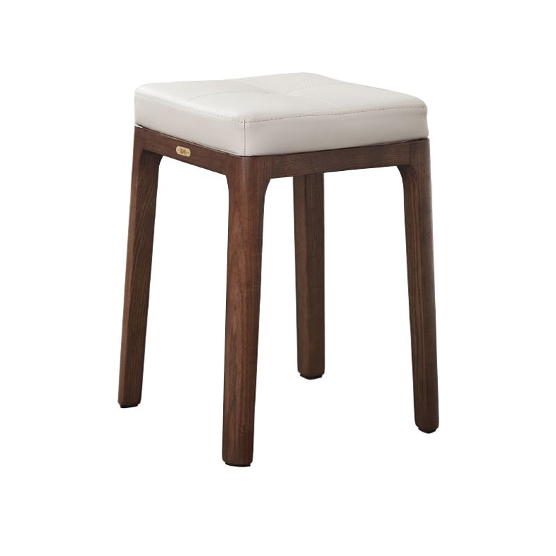 Contemporary Standard Square Leather Standard With 4 Legs for Dining Room