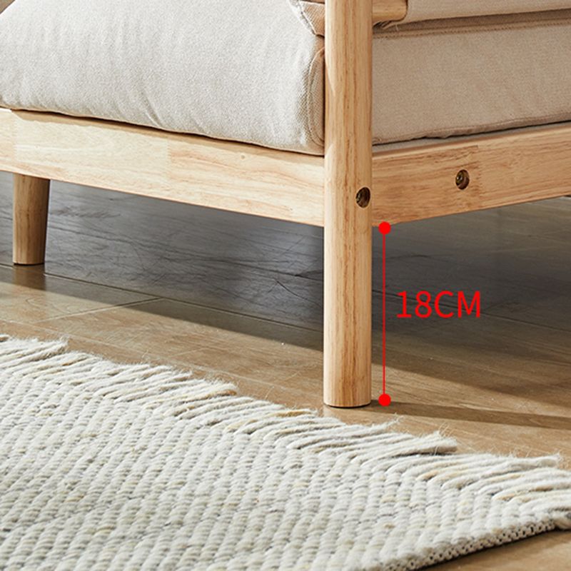 Sofa en laine à 3 places avec coussins d'oreiller en arrière et bras top