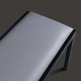 Rectangle contemporain banc rembourré dans le banc de sièges à la maison en gris