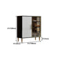 Glass Door Wood Sideboard Glam Server Cabinet with Storage for Kitchen Clearhalo 'buffet_sideboard' 'Buffets & Sideboards' 'furn' 'furn_buffet_sideboard' 'Furniture' 'Kitchen & Dining Furniture' 1200x1200_0c20c39a-7c56-4fa7-b717-13cfc6376b05