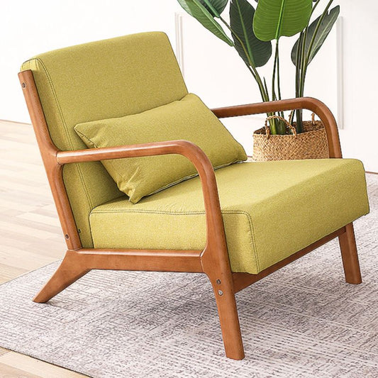 Mid-Century Modern Accent Armchair Living Room Round Arms Pillow Back Arm Chair Clearhalo 'Accent Chairs' 'accent_chairs' 'Chairs & Seating' 'furn' 'furn_accent_chairs' 'Furniture' 'Living Room Furniture' 1200x1200_0c2257de-d0e0-4f8e-bb6a-0336dbcd1959
