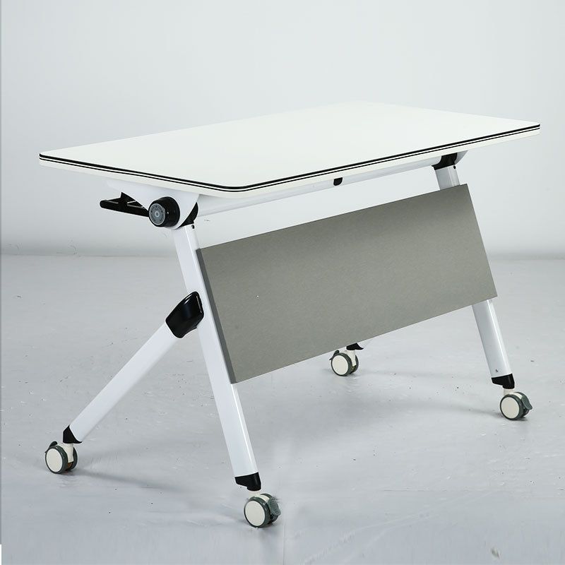Escritorio de escritura contemporánea para escritorio rectangular de 30 "H de 30" en blanco