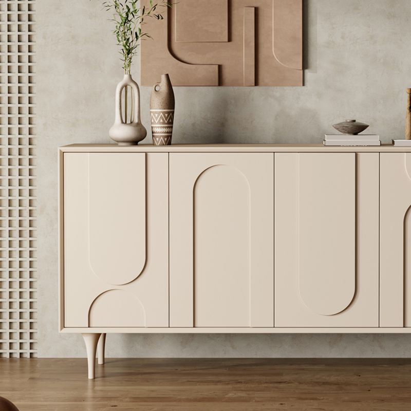 Tavolo da sideboard in legno ingegnerizzato contemporaneo con porte per soggiorno