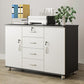 Nordic Style Cabinet Wood with Lock and Storage Lateral File Cabinet Clearhalo 'Filing Cabinets' 'filling_cabinets' 'furn' 'furn_filling_cabinets' 'Furniture' 'Office Furniture' 1200x1200_0c276173-6c7f-455c-9201-33ab1b004fe5