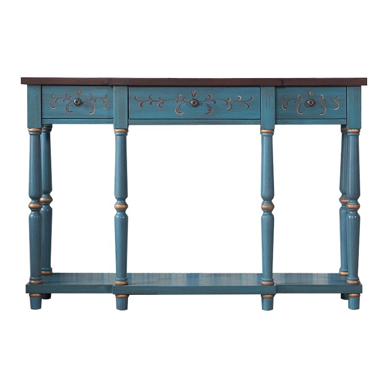 Tavolo da tavolo da rettangolo di rettangolo di legno di campagna francese tavolo di divano per sala