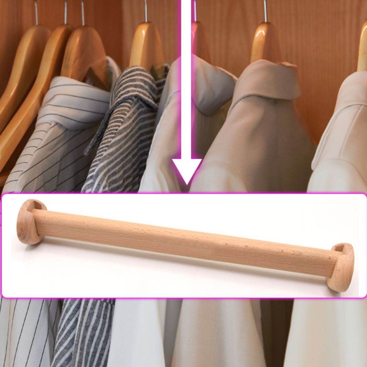 Freestanding Solid Wood Wardrobe Modern Wardrobe with Legs in Natural Clearhalo 'Armoires & Wardrobes' 'armoires_wardrobes' 'Bedroom Furniture' 'furn' 'furn_armoires_wardrobes' 'Furniture' 1200x1200_0c283e55-2aaa-4edb-be8e-5172ba04a9b9