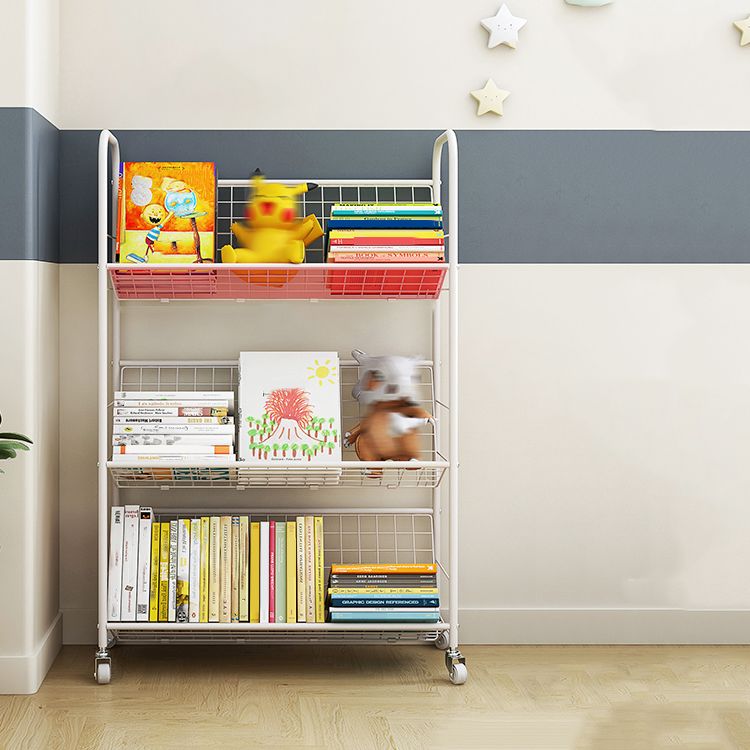 Contemporary Style Bookshelf White Bookcase for Home Office Study Room Clearhalo 'Bookcases' 'furn' 'furn_bookcases' 'Furniture' 'furniture_bookcases' 'kitchen' 'kitchen_bookcases' 'Living Room Furniture' 'Office Furniture' 1200x1200_0c2a961e-24a3-4f16-b9f9-93fdb0e48e58