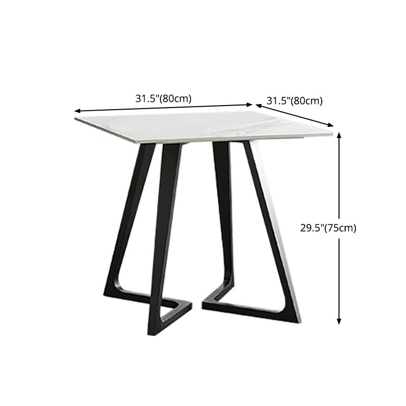 Sintered Stone Dining Table Industrial Double Pedestal Table for Dining Room Clearhalo ' dining_table' 'Dining Tables & Seating' 'Dining Tables' 'furn' 'furn_dining_table' 'Furniture' 'furniture_dining_table' 'Kitchen & Dining Furniture' 'kitchen&dining_furn' 'kitchen' 'kitchen_dining_table' 1200x1200_0c2da587-203b-48d6-b74d-9de76f9e5dd3