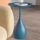 Modern Style Blue/gold/black Metal Base Metal Tray Round Side Table Clearhalo 'Coffee & Accent Tables' 'End & Side Tables' 'end_side_tables' 'furn' 'furn_end_side_tables' 'Furniture' 'Living Room Furniture' 1200x1200_0c2f8350-495b-478b-94c0-c357eb124044
