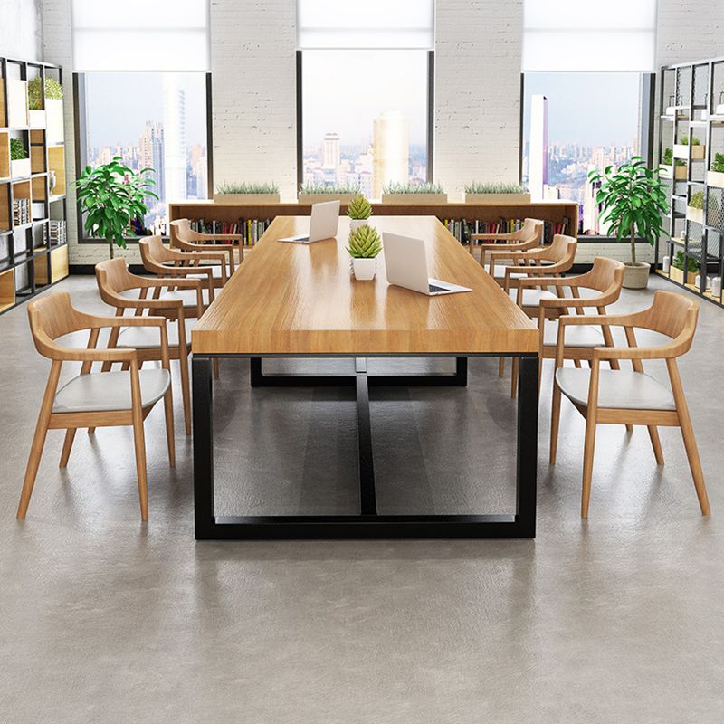 Scrivania in legno in legno in stile contemporaneo scrivania in metallo per ufficio