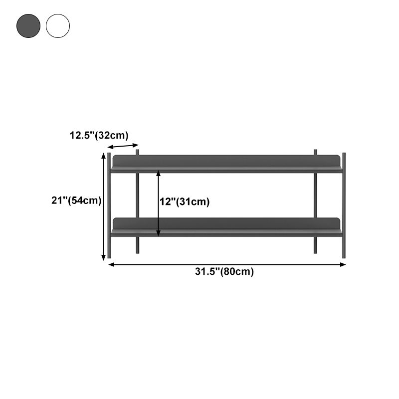 12.60 "W boekenkast hedendaagse stijl open back -boekenplank voor thuiskantoor