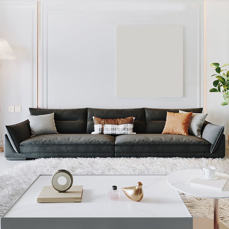 Cuscino da soggiorno stazionario cuscinetto cuscini di divano grigio scuro