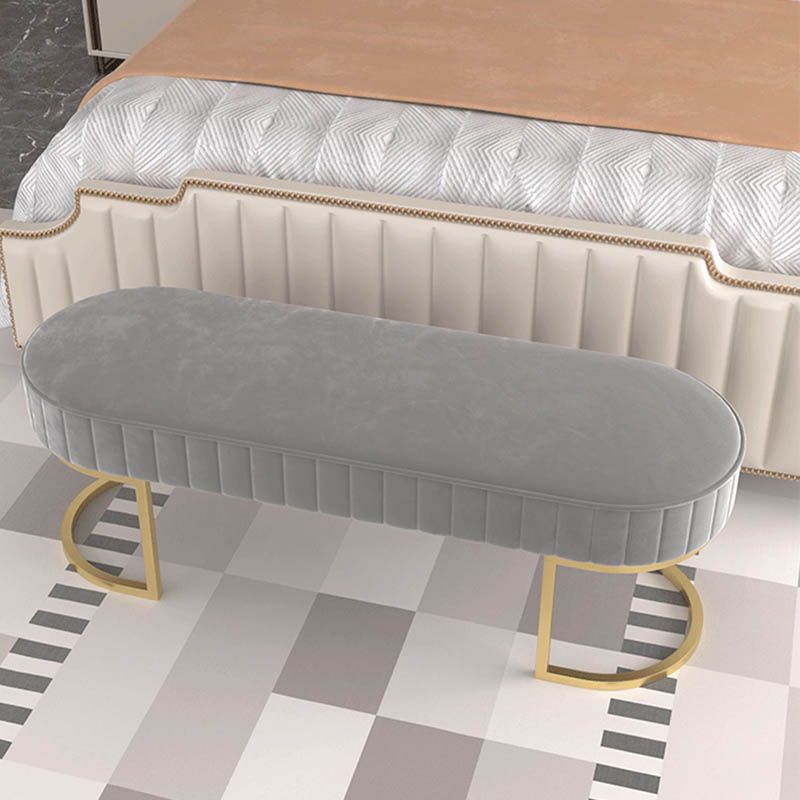 Banca sedute imbottita glam Benca ovale e panca per camera da letto, 16 "W