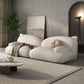Modernism Cream Cat-Shaped Sofa Pillow Top Arm Wool Sofa - 39.37" D Clearhalo 'furn' 'furn_sofas' 'Furniture' 'Living Room Furniture' 'Sofa' 'sofas' 1200x1200_0c33cc4e-d19f-4914-8674-cb62991ebd79