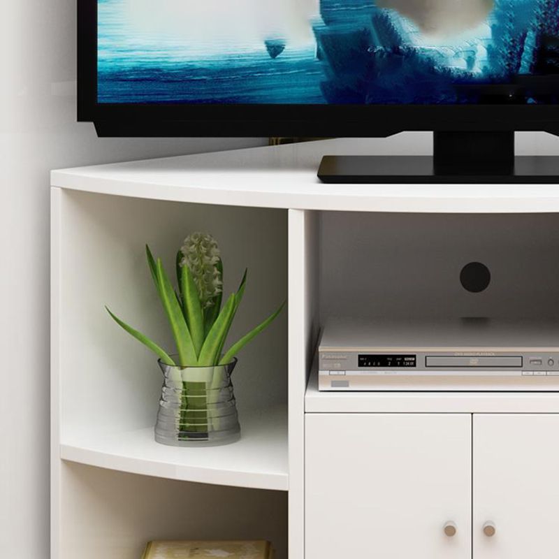 Engineered Wood Corner TV Stand Modern Style TV Cabinet with Doors Clearhalo 'furn' 'furn_tv_stands_entertainment_centers' 'Furniture' 'Living Room Furniture' 'TV Stands & Entertainment Centers' 'TV Stands & Media Storage Furniture' 'tv_stands_entertainment_centers' 1200x1200_0c33e2e8-3f85-4ea5-8e38-be3658b109b7