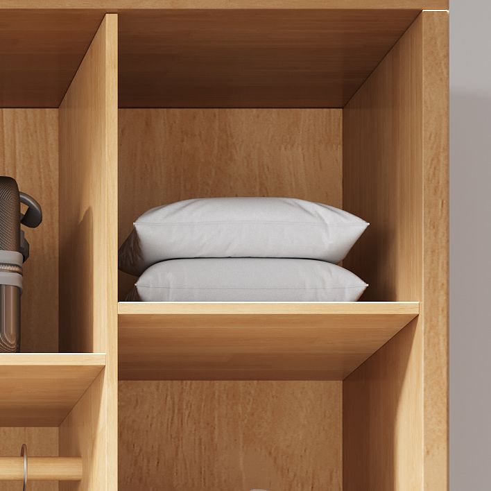 Armario moderno de madera maciza de madera maciza con cajón