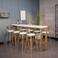 Stone Bar Dining Table Glam Style Bar Table for Milk Tea Shop Cafe