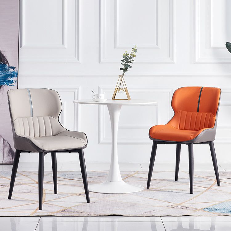Home Scandinavian Arm Chair Wingback Metal Upholstered Dining Room Chair Clearhalo ' kitchen&dining_furn' 'Dining Chairs' 'Dining Tables & Seating' 'dining_chair' 'furn' 'furn_dining_chair' 'Furniture' 'furniture_dining_chair' 'Kitchen & Dining Furniture' 'kitchen' 1200x1200_0c3646ab-8f38-44b0-a893-23ed01b242c6