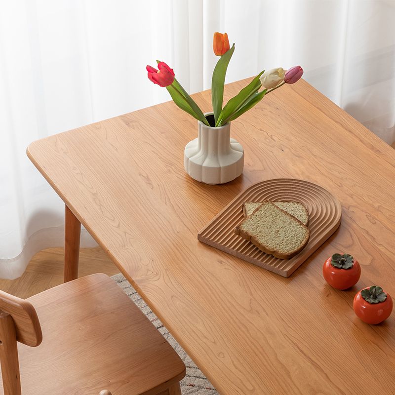 Rectangle Cherry Wood Table Modern Dining Table with 4 Legs for Restaurant Clearhalo ' dining_table' 'Dining Tables & Seating' 'Dining Tables' 'furn' 'furn_dining_table' 'Furniture' 'furniture_dining_table' 'Kitchen & Dining Furniture' 'kitchen&dining_furn' 'kitchen' 'kitchen_dining_table' 1200x1200_0c369594-9440-4f1e-935f-d0fa4e047f1b
