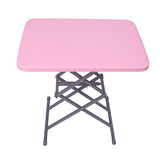 Bureau d'écriture en plastique contemporain pliant bureau de bureau à domicile rectangulaire