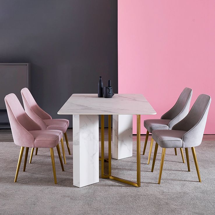 Traditional Luxury Rectangle Dining Table Stone Furniture for Dining Room Clearhalo ' dining_table' 'Dining Tables & Seating' 'Dining Tables' 'furn' 'furn_dining_table' 'Furniture' 'furniture_dining_table' 'Kitchen & Dining Furniture' 'kitchen&dining_furn' 'kitchen' 'kitchen_dining_table' 1200x1200_0c3b54af-f2b3-455e-988e-7bb79b139622