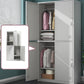 Contemporary Hinged Wardrobe Cabinet Steel Wardrobe Armoire for Home Clearhalo 'Armoires & Wardrobes' 'armoires_wardrobes' 'Bedroom Furniture' 'furn' 'furn_armoires_wardrobes' 'Furniture' 1200x1200_0c3cf30a-6317-42e5-a75a-80de5ad8da42