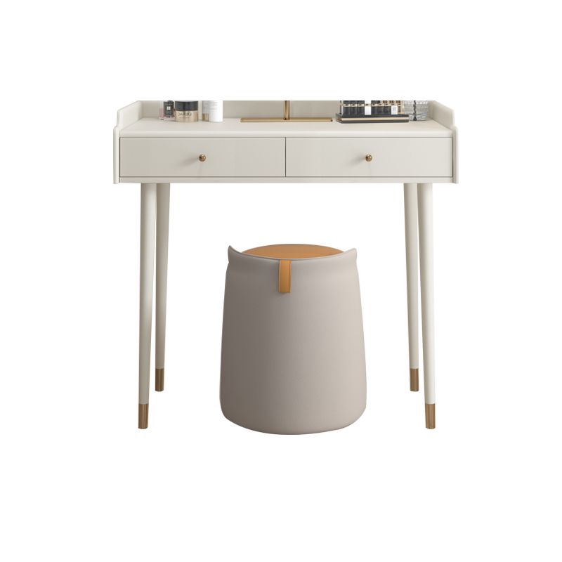 Bedroom Contemporary Storage Box 2-Drawer Cream Vanity Dressing Table Clearhalo 'Bedroom Furniture' 'furn' 'furn_makeup_vanities' 'Furniture' 'Makeup Vanities' 'makeup_vanities' 1200x1200_0c3f0b9b-94bd-4846-8bc8-ee4297f4301f