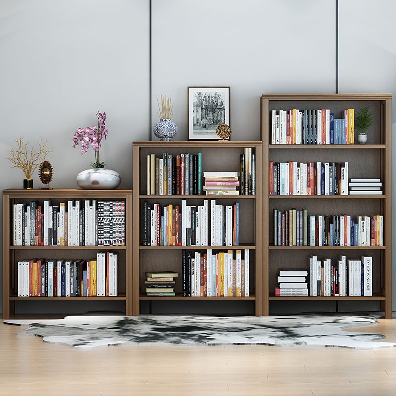 Scandinavisch rubberhout standaard boekenplank gesloten terug verticale boekenplank