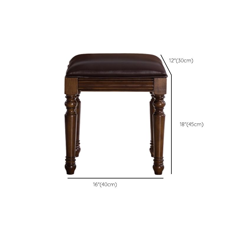 30,7 "Altezza 2-Drawer marrone in legno in legno in legno in legno Specchio Makeup Vanity