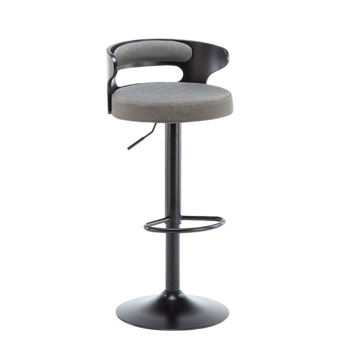 Contemporary Liftable Bar Stool Round Counter Bar Stool with Metal Legs Clearhalo 'Bar Furniture' 'Bar Stools' 'bar_stools' 'Furniture' 'furniture_bar_stools' 'Kitchen & Dining Furniture' 1200x1200_0c44c00f-74f4-4852-92b0-60b65d30a100