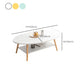Minimalistic Single Coffee Table Wood Contemporary Cocktail Table with Shelf Clearhalo 'Coffee & Accent Tables' 'Coffee Tables' 'coffee_tables' 'furn' 'furn_coffee_tables' 'Furniture' 'Living Room Furniture' 1200x1200_0c45fb0b-ae05-4f50-bfaa-fe287b818f3f