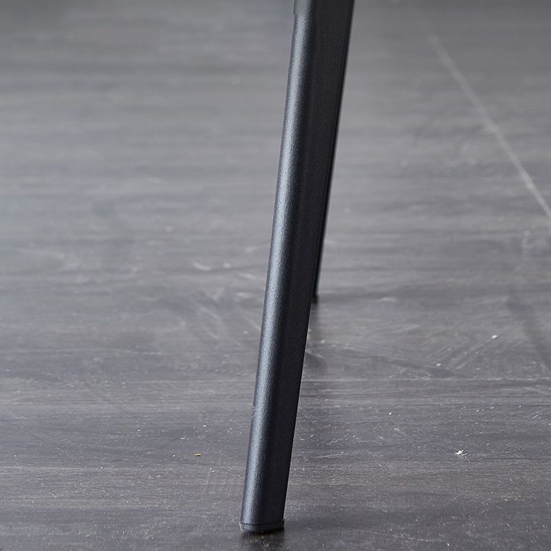 Sedia industriale imbottita senza braccioli da cucina Parsons sedia laterale in ecopelle