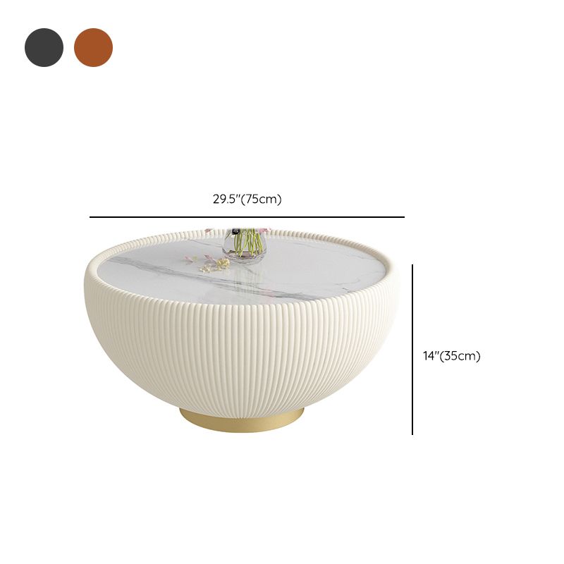 Glam Cocktail Table White Round Pedestal Coffee Cocktail Table Clearhalo 'Coffee & Accent Tables' 'Coffee Tables' 'coffee_tables' 'furn' 'furn_coffee_tables' 'Furniture' 'Living Room Furniture' 1200x1200_0c47f5b0-c863-4c1a-9b73-53a59ab2cb72