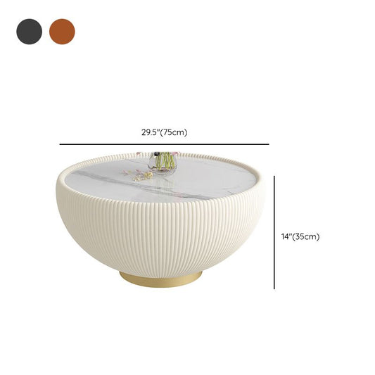 Glam Cocktail Table White Round Pedestal Coffee Cocktail Table Clearhalo 'Coffee & Accent Tables' 'Coffee Tables' 'coffee_tables' 'furn' 'furn_coffee_tables' 'Furniture' 'Living Room Furniture' 1200x1200_0c47f5b0-c863-4c1a-9b73-53a59ab2cb72