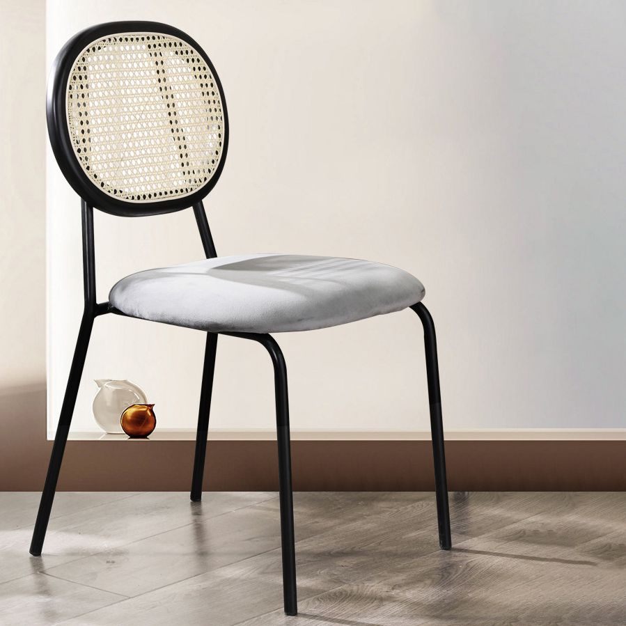 Contemporary Style Metal Chair Set Open Back Dining Room Kitchen Chairs Clearhalo ' kitchen&dining_furn' 'Dining Chairs' 'Dining Tables & Seating' 'dining_chair' 'furn' 'furn_dining_chair' 'Furniture' 'furniture_dining_chair' 'Kitchen & Dining Furniture' 'kitchen' 1200x1200_0c488181-af7b-402b-be3d-5db272eb9c2f