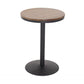 Industrial Black Iron Bar Table Wood 21.65" W Top Indoor Bistro Table with Pedestal Clearhalo 'Bar Furniture' 'Bar Tables' 'bar_tables' 'furn' 'furn_bar_tables' 'Furniture' 'furniture_bar_tables' 'Kitchen & Dining Furniture' 'kitchen&dining_furn' 'kitchen' 1200x1200_0c4a1a70-dc68-4215-ad84-a160d1cb4912